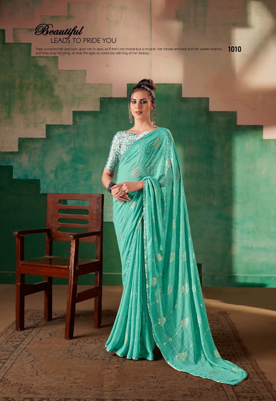 Stavan Sira Georgette Party Wear Sarees Catalog